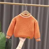 Pull Vêtements Filles hiver automne tricoté pull solide enfants vêtements enfants 1-7y 80-140 bébé manteau enfants étudiants top 221128