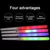 Colorful LED Glow Sticks Cotton Candy Cones Reusable Glowing Marshmallows Sticks Luminous Cheer Tube Dark Light for Party Supplies