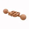 Baby Teether Toys Beech Wood Rattle Wood TingeThing Ringent Ring Musical Chew Play Gym barnvagn barn leksak