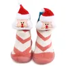Första Walkers Christmas Baby Baby Toddler Nonslip Indoor Floor Antislip Slippers Babys Outdoor Bortable Cotton Woolen Shoes 221125