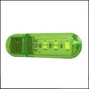 Party gunst led moderne lamp USB schijfstijl nachtlichten lage druk plastic licht bed bureau vrijetijdsbureau plekken colorf 0 92ly n2 drop dhiyd