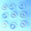 Chandelier Crystal 100 Pieces 16mm Glass Clear Flower Eads For Parts Curtain Accessories