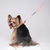 Tasarımcı Köpekler Koşum ve Tasar Parti Malzemeleri Set Küçük Desen Köpek Pet Pet Tasma Schnauzer örgüler Pets için Klasik Kaniş Nefes Alabası
