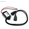 3A 12V to 5V Dual USB Power Adapter Converter Cable Module Connector Car Charger For Output