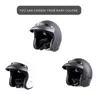 Motorcykelhjälmar Vintage Unisex-Adult Open Face Helmet Cruiser Motorcyklar Rider Equipment Fyra säsonger med avtagbar visir