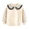 Pullover Spring Autumn Fashion 2 3 4 6 7 8 9 10 11 12 Years Children Outwear Cotton Lace Patchwork Sweatshirt For Kids Baby Girls 221128