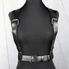 Cinture Moda Cintura larga in pelle per donna Punk Gotico Corpo Bondage Imbracatura pettorale sexy Reggiseno Gabbia Bretelle Harajuku Cool
