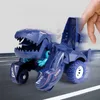 Diecast Model Transforming Dinosaur Deformation Toys Inertial Sliding Dino Automatic Transform Boys Amazing Gifts Kid 221125