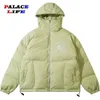 Mens Down Parkas Winter Hooded Jacket Men Streetwear Harajuku broderi stjärna förtjockas varma vadderade rockar kvinnor mode puffer outwear 221128