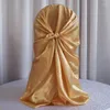 Krzesło obejmują 10pcs Satin Self Tie Universal Wedding na bankiet El Party Dekoracja