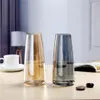 Vazen lang helder bruin barnsteenglas grijs voor thuiskantoor decor gekleurd 221126
