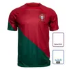 Portugal Soccer Jerseys 2022 Men Set Kids Kit Women Player Vertoos Pepe Joao Felix 2023 Football Shirts B.Cernandes Bernardo R.Sanches Diogo J Ronaldo 22 23 Lange mouw