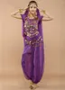 Scenkläder 4st uppsättningar sexiga Indien Egypten Belly Dance Costumes Bollywood Dress Bellydance Kvinnor Dancing Clothes