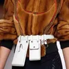 Waist Bags Women Fashion Leather Belt Crossbody Chest Girl Fanny Pack Small Phone shoulder strap s 03037 221125