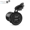 Boat Car Waterproof 12V Dual USB Power Charger Two Port Adapter Switch Socket Outlet Plug DC 3.1A Panel Mount Fast Charge