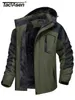 Herrjackor Tacvasen Fleece Foder Mountain Mens vandring utomhus borttagbara huva rockar skid snowboard parka vinterutkläder 221124