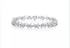 Luxury Charm Bracelet Designer Victoria Alternating Brand Crystal Zircon Flower Chain Bangle For Women Jewelry With Box Wedding Br5949076