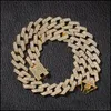 Chains Chain Necklaces For Mens Plated Sier Gold Chains Thick Necklace Bracelet Fashion Hip Hop Jewelry 1547 D3 Drop Delivery Dhgarden Dhnb5