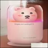 Other Home Decor Lovely Water Supply Instrument Keep Moisture Pet Bear Essential Oils Diffusers Woman Man Humidifiers Bedroom Suppli Dhqry