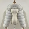 Frauen Pelz Winter Hohe Qualität Faux Mantel Frauen 2022 Patchwork Langarm Warme Nerz Kurze Jacken Pelzigen Femme Top MT830