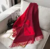 Scarves designer scarf Fashion head winter shawl with Geometric Patterns Winter Letters Print Cashmere for Women Warm Plaid Cotton Wraps GH93