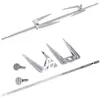 BBQ Tools Zubehör Rotatormotor oder Drehgabel-Set, elektrischer Rotisserie-Grillstab, 1,5 V, D-Größe, Grill, langlebig, Met 221128