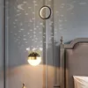 Chandeliers Modern Chandelier Dining Room Bedroom Restaurant Gold LED Hanging Lamp Fixtures Star Effect Crystal Ball Lampshade Drop