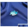 Pins broches cartoon persoonlijkheid oceaan dierenbroche kawaii smile walvis verf email revers pins lettter legering broches voor vrouwen d dhlts