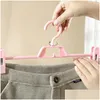 Other Laundry Products Plastic Adjustable Clothespin Trousers Rack Pinch Grip Drying Skirt Peg Hanger Space Saving 169 N2 Drop Deliv Dhzdz