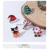 Pins Brooches 2022 Winter Cartoon Christmas Brooch Pins 12Pcs Set Tree Hat Glove Alloy Enamel Sier Plated Brooches For Children Sma Dhyoa