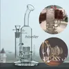 Mobius Glass Bong Smoking Pipes Hookahs Stereo Matrix perc 18 mm joints Heady Recycler Glass Dab Rigs Chicha