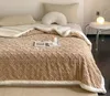 Blankets Tower Skin Cashmere Lamb Fleece Blanket Office Nap Air Conditioning Small Thickened Coral