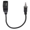 Cavo audio AUX per auto nero da 3,5 mm all'elettronica USB per riprodurre musica convertitore per cuffie