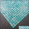 Mosaico Piastrelle a mosaico a conchiglia Moda Ocean Pearl Cucina Backsplash Bagno Sfondo Pavimentazione a parete per la casa Tappetino da giardino Drop De Dhr8J