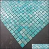 Mosaikskal Mosaikplattor mode Ocean Pearl Kitchen Backsplash Badrum Bakgrund Vägggolv för hem Garden Golvmatta Drop de DHR8J