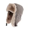 Trapper Hats Pilot Winter Outdoor Russian Womens Fashion Labeling Mens Warm Bomber Ushanka 221125