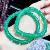 Bracelet Imitation Jade Bambou Femme Brins Bracelet Aigue-Marine