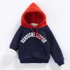 Pullover Winter Kid Hoodie Hoodie 0-5 y أطفال طويل الأكمام ملابس الخريف فتى خطاب من النوع الثقيل من النوع الثقيل للبنات