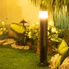 Utomhus akrylkolv LED Post Lawn Lamp Aluminium Garden Staket Patio Landscape Light Villa Road Pathway Street