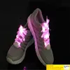 Blinkend beleuchtet auf Schn￼rsenkel Nylon Hip Hop Shoelaces Leuchten Blitz Licht Up Sport Skating Hacke Schn￼rsenkel Schn￼rsenkel Armleg -Armlegb￤nder