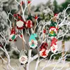 Decorazioni natalizie 912 pezzi Gnomi di Natale Pendenti in legno per la casa Ornamenti per l'albero di Natale Navidad Decor Anno regalo 221125