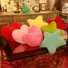 Cuscino 1 pz Nordic Cuore Peluche Carino Stella Sedia Cuscino per sedile Puffer Dormire Bambola colorata Regali morbidi Decorazione della casa