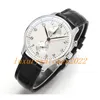 Men's Watch 40mm White Dial Arabic Number Marker Automatic Mechanical Classic Business Fashion Sport Lether Starp Graceful Watches for Men Movement