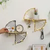 Novelty Items Creative Iron Art Storage Display Shelf Wall Mounted Storage Rack Kitchen Bedroom Living Room Stand Home Decoration Home Decor 221129