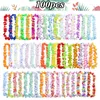 Decoratieve bloemen Hawaiiaanse krans Leis Garland kunstmatige ketting Hawaii Beach Spring Party Supplies voor de zomer