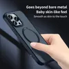 Rotatable Phone Kickstand Cases For Iphone 12 13 14 Pro max Invisible Holder Phone Cover Magsafing Back Transparent PC Case