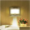 Lampes murales Led boîtier en aluminium capteur de corps bâton sans fil activé par le mouvement applique murale à piles spots couloir Nigh Dhe6C