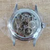 Relojes de pulsera Reloj AESOP para hombres Movimiento Tourbillon Relojes mecánicos a prueba de agua Caja de cuero con esfera de ojo de leopardo