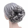 New Woman Beautiful Flower Turban Hats Muslim Women's Hijabs Elastic Cloth Head Cap Hat Ladies Hair Accessories Scarf Cap