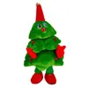 Electric Christmas Tree Plush Toys Guitar Sax Santa Claus Elk Sing and Dance Party Holiday gifts